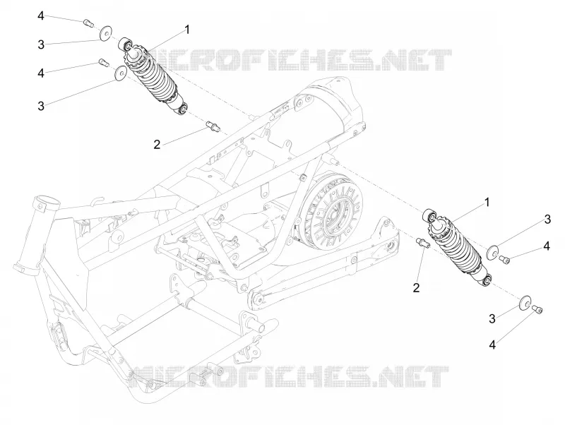 Amortisseur MOTO GUZZI MOTO-GUZZI-MOTORCYCLES 850 V9 2017  V9 Roamer