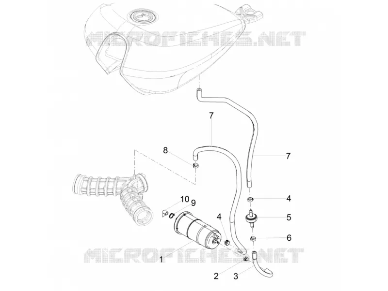 Sys.récup.vap.ess. MOTO GUZZI MOTO-GUZZI-MOTORCYCLES 850 V9 2017  V9 Roamer